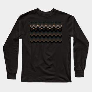 Dark Curtain of Brown and Luminous Tones Long Sleeve T-Shirt